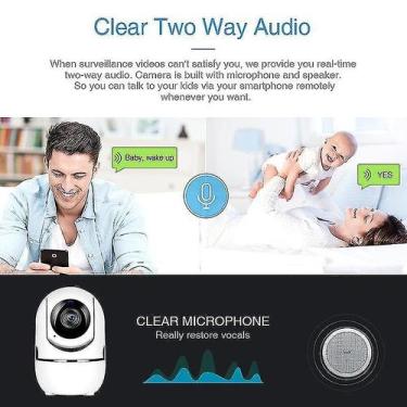 Imagem de Monitores de bebê câmera wi-fi câmera de segurança doméstica 360 visão