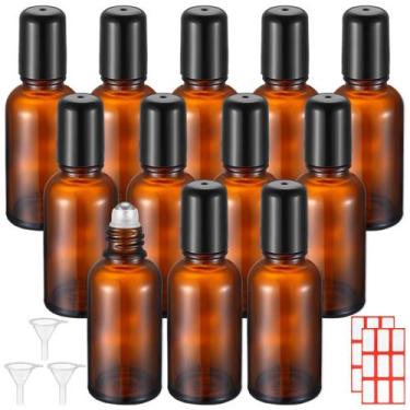 Imagem de Frasco de vidro em rolo Sumind 30mL de óleo essencial, 12 unidades, ma