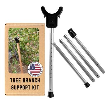 Imagem de Kalinar Poste de Suporte de Alumínio Ajustável para Árvores | Muleta para Árvores Vendida Separadamente | Evita Quebra de Galhos de Árvores Frutíferas | Treliça Faça Você Mesmo para Serviços Pesados |