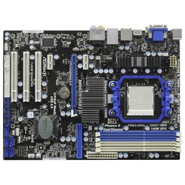 Imagem de ASRock Soquete AM3/AMD 880G/Hybrid CrossFireX/USB 3.0/A&V&GbE/ATX Placa-mãe 880GXH/USB3