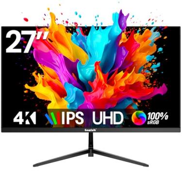Imagem de Gawfolk Monitor de 27 polegadas 4K IPS 60Hz, UHD 3840 x 2160p monitores de PC, dispalia de computador para casa e escritório, compatível com HDMI e DP, suporte de parede
