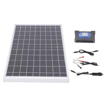 Imagem de AUNMAS Kit de Painel Solar Com Controlador de Carregamento Rápido 100A, Proteção Automotiva da Bateria para Camping Ao Ar Livre Emergência