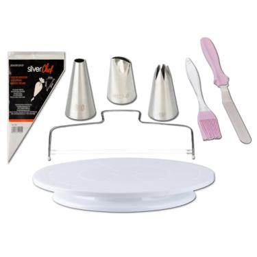 Imagem de Bailarina Para Bolo E Kit Confeitaria Profissional 8 Peças