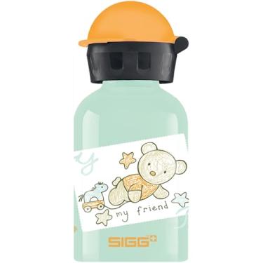 Imagem de SIGG - Garrafa de água infantil – Bear Friend – À prova de vazamento, leve, livre de BPA – Alumínio – 295 ml