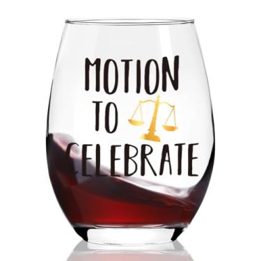 Imagem de Ymzkpoa Presentes engraçados de advogado em taça de vinho para mulheres e homens, chefe, movimento para celebrar, presentes de formatura de advogado para amigos, estudantes da faculdade de direito