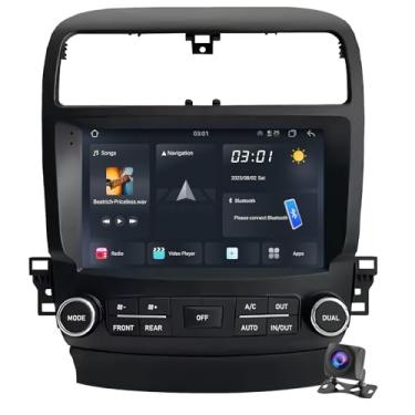 Imagem de Para Acura TSX 2004-2008 Android Rádio Estéreo 22 polegadas 1280 * 720 HD Tela sensível ao toque 1080P reprodutor de vídeo multimídia estéreo com Android Auto CarPlay 5G WiFi Navegação GPS DSP FM/AM