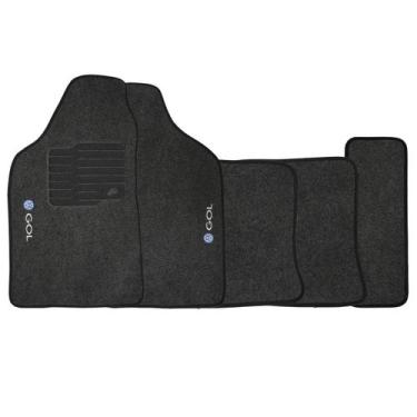 Imagem de Tapete Carpete Gol Quadrado Bola G2 G3 G4 G5 1980 a 2013 Grafite Logo 