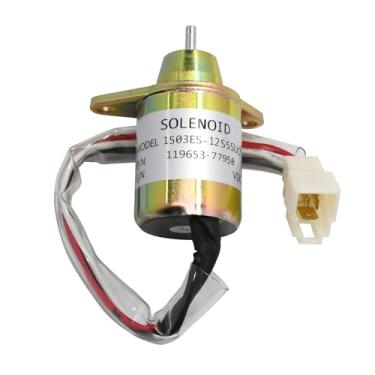 Imagem de Celliparts Solenoide de desligamento de combustível 1503ES-12S5SUC5S 119653-77950 compatível com motores Yanmar 119653-77950 4TNV94L-SFN compatível com trator John Deere 790 990 2020 Escavadeira