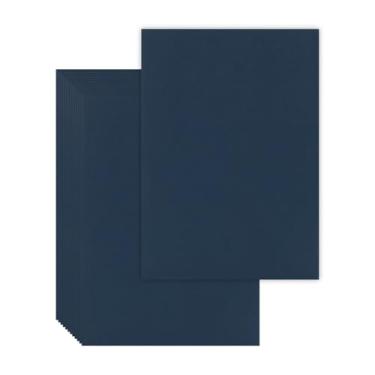 Imagem de 25 peças de quadro de livros, placa de fichário, placa de capa, aglomerado resistente para encadernação de livros, papelão DIY (azul marinho, A5 80PT)