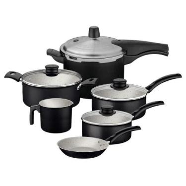 Imagem de Jogo de Panelas 6 Peças com Panela Pressão Tramontina
