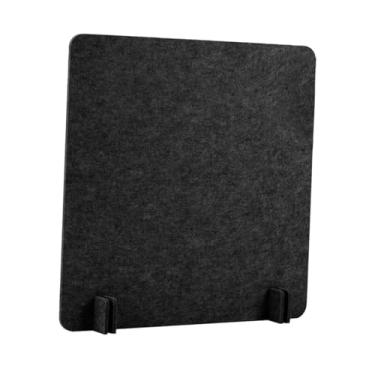 Imagem de IEUDNS Divisória de mesa acústica, divisória de mesa, à prova de som, painel de privacidade vertical, tela protetora para sala de aula, escola, Preto 40x40 Cm