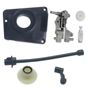 Imagem de Kit de bomba de óleo de motosserra e tubo de óleo de turbina, conjunto de 7 peças para motosserras a gás 5800/5200/4500 GTDJYG