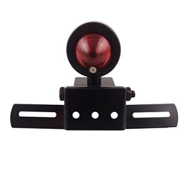 Imagem de TASWK Lâmpadas traseiras de motocicleta para Dyna Sportster Yamaha Chopper placa de licença Scooter luzes de freioTASWK TSK174163