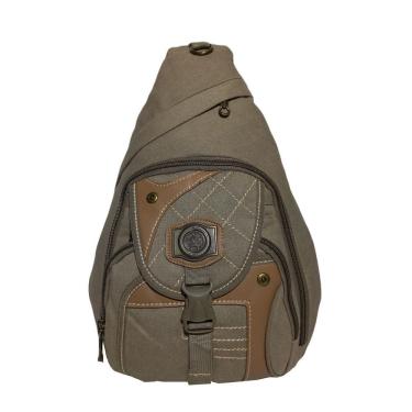 Imagem de Mochila Transversal Lona Reforçada Kvn 201351 Bege