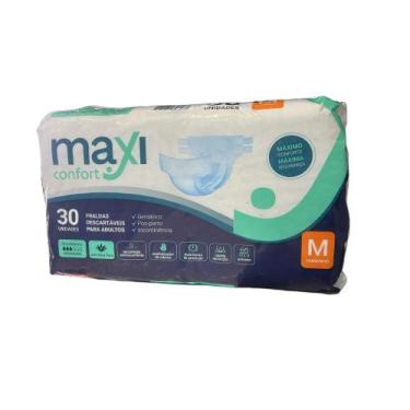 Imagem de Fralda Geriátrica Maxi Confort  Pacote com 30 Unidades - M