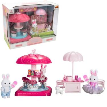 Imagem de Casinha Feliz Hora Do Chá Estilo Sivlanian Family Com Coelhinha Fofa E