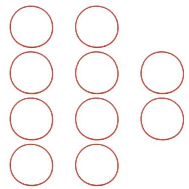 Imagem de OTOTEC 10 vedações de anel de vedação de osmose reversa 97 mm x 4 mm juntas de silicone para reparo de vazamento de caixa de filtro de água