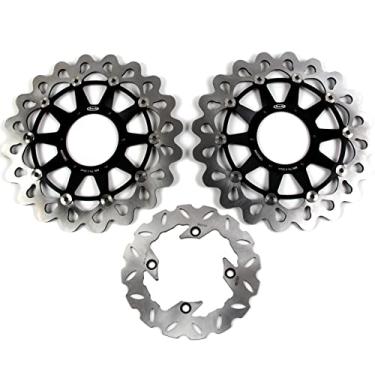 Imagem de Arashi Discos de freio dianteiros traseiros rotores com parafusos de montagem para Honda CBR1000RR 2006-2007, peças de acessórios de reposição de motocicleta