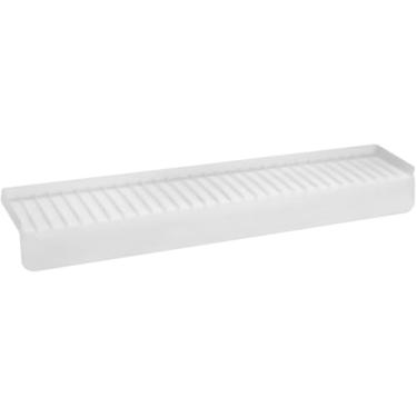 Imagem de Snuggery Protetor de borda de pia de silicone de 61 x 10 cm - protetor de respingos com ventosas e inclinação de 5°, protetor de borda cortável para pia de cozinha, bancadas de granito e quartzo