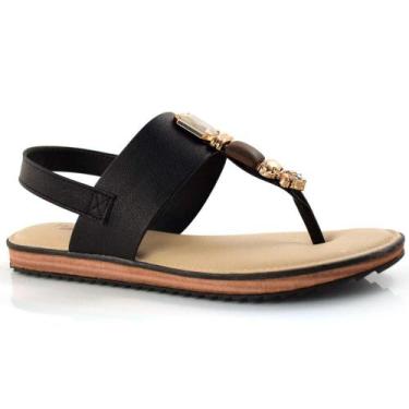 Imagem de Sandália Rasteira Feminina Modare - 7141120-21736, Preto, 38