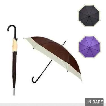Imagem de Guarda Chuva Automático 85cm 8V Curvo Sortidos - Genérico