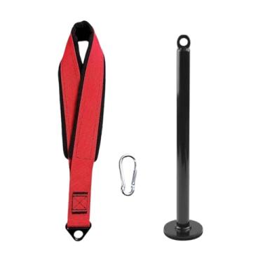 Imagem de Fenteer Cinta de braço para luta livre, braço, dedo, pulso, antebraço, exercitador, fortalecedor, 38 cm, com mosquetão, para condicionamento de pulso em, Vermelho Preto