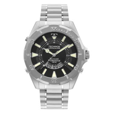 Imagem de Relógio Technos Masculino Ref: Wt205fy/1p Skydiver Anadigi Prateado