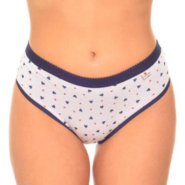 Imagem de Kit 2 Calcinha Cós Alto de Algodão Tanga Estampada 2519 - Dulce Seducc