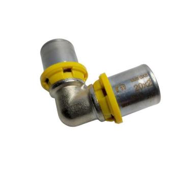 Imagem de Cotovelo 20x20mm Emmeti Conexão Prensar Multi Gás Tubulação