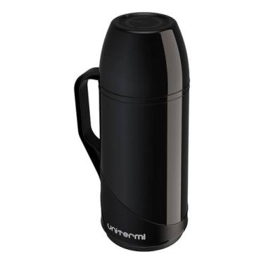 Imagem de Garrafa Térmica De Mesa 1l Roma 1 Litro Preta Café Leite Chá - Uniterm