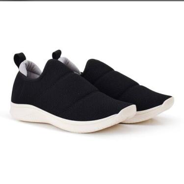 Imagem de Tênis SlipOn Feminino Estilo Meia, Calce Fácil, Sem Cadarço, Confortáv