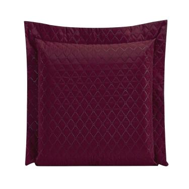 Imagem de Porta Travesseiro Requinte Liso Vinho Enxovais Aquarela