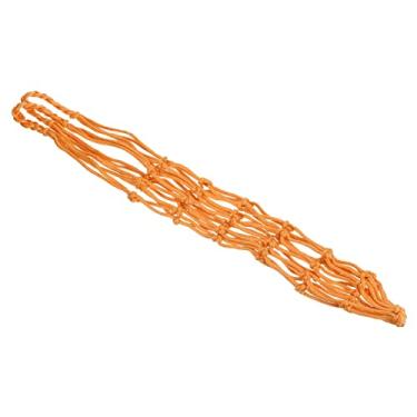 Imagem de Bolsa de rede de basquete, bolsa de transporte esportiva de armazenamento de malha durável PP única bola transportadora resistente espessa para vôlei futebol futebol, amarelo