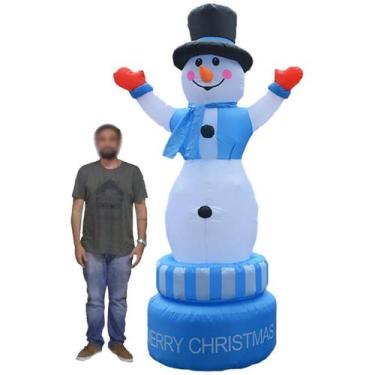Imagem de Boneco De Neve Natal Natalino Grande Inflavel Decoraçao Loja Casa Shop