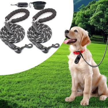 Imagem de Coleira de nylon para cães pequenos, médios e grandes, guia longa para treinamento de recordação de obediência, acampamento