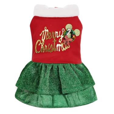 Imagem de Haakong Roupas de Natal para cães, vestido de tule brilhante para meninas pequenas e fofas, fantasia de Natal