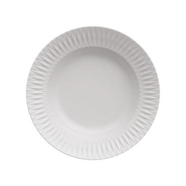 Imagem de Prato Fundo Diamante Branco 24 cm