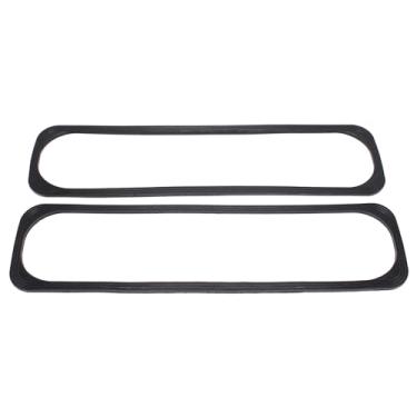 Imagem de 2 PÇS/CONJUNTO Tampa de válvula de parafuso central preta juntas de borracha compatíveis com bloco pequeno Chevy SBC 5.0L 5.7L 305 350 1986-2002