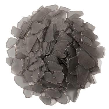 Imagem de Keedolla Vidro do Mar Negro para Artesanato - Peças planas de vidro marinho fosco de 283 g para artesanato DIY, enchimento de vasos, casamentos na praia, aquário e decoração de casa