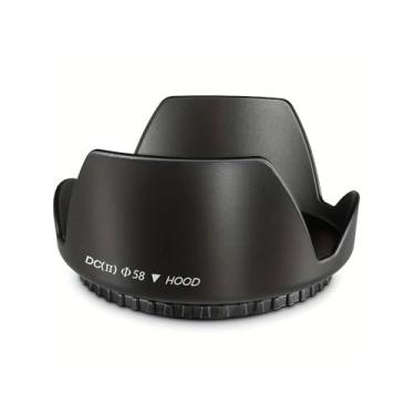 Imagem de Para-sol Petal para câmera SLR – Acessório de lente de câmera que defende brilho e para-sol profissional compatível com Canon Nikon Sony, 58 mm