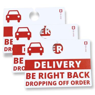 Imagem de JOEZZY Placa de carro para motorista de entrega (pacote com 3) – Pedidos de coleta e entrega