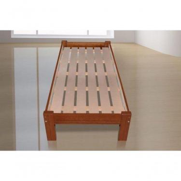 Imagem de Cama de Solteiro Turca Porto de Madeira Maciça Angelim Pedra Tauari Mel