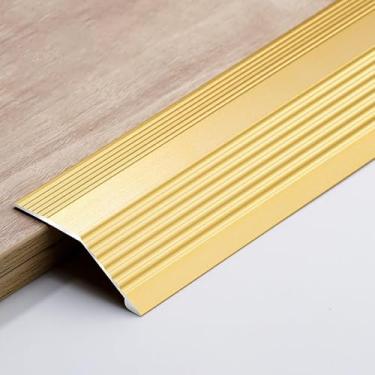 Imagem de Perfil 90cm Do Ajuste De Altura - Tira Da Transição Da Extremidade Da Liga De Alumínio De 3 Partes, Tira Anodizada Da Tampa Do Assoalho Para A Altura De 3-40mm Que Nivela, Gold, Breite: 55 mm