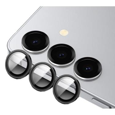 Imagem de Kit Película Lente Câmera Compatível Com Samsung Galaxy A05 A06 A05S A25 A14 A15 A34 A54 A16 A35 A55 preto lisa A15/A34/A54