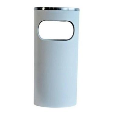 Imagem de Cinzeiro Lixeira Em Pintura Epóxi Com Aro Em Inox 22L