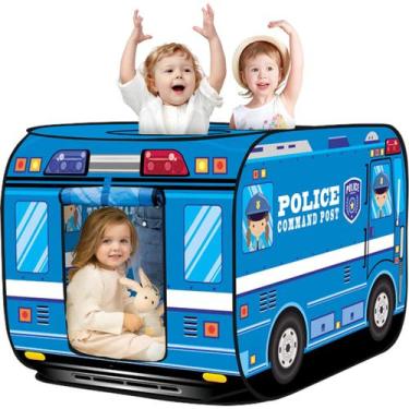 Imagem de Play Tent Britik Police Car para crianças de 1 a 3 anos em ambientes i