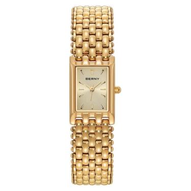 Imagem de Relógio Quadrado Senhoras Pulso de Quartzo de Aço Inoxidável