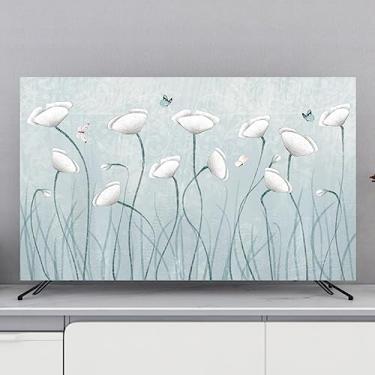 Imagem de Capas de TV Pano de Cobertura de Poeira de TV 32-80 polegadas Interior Universal TV LCD LED Monitor Protetor de Tela de Plasma Curvo Fixado na Parede Sala de Estar Quarto Arte Decoração-Padrão-4||40