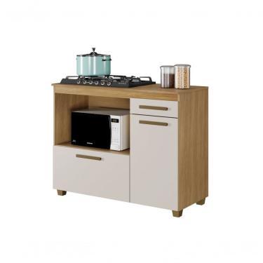 Imagem de Balcão Para Cooktop 4 Bocas Cronos Arte Móveis Cinamomo-off