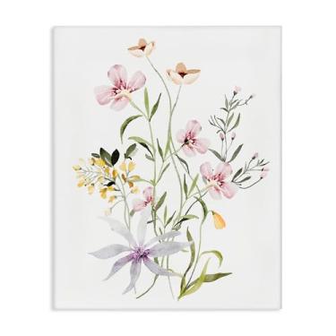 Imagem de Stupell Industries Pacote de arte de parede em tela de folhagem floral, design por Lettered and Lined, 20 x 16